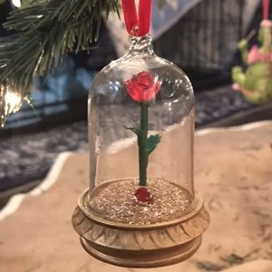 Beauty and the Beast Enchanted Rose Ornament